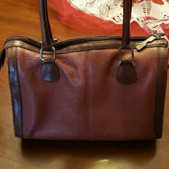 VINTAGE JR USA Julius Resnick Leather Satchel VGUC - Picture 2 of 12